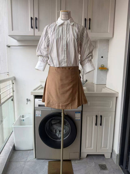 SK Frankie cotton mini combo shirt dress