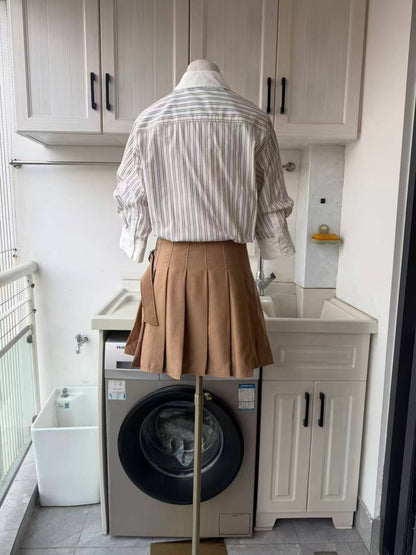 SK Frankie cotton mini combo shirt dress