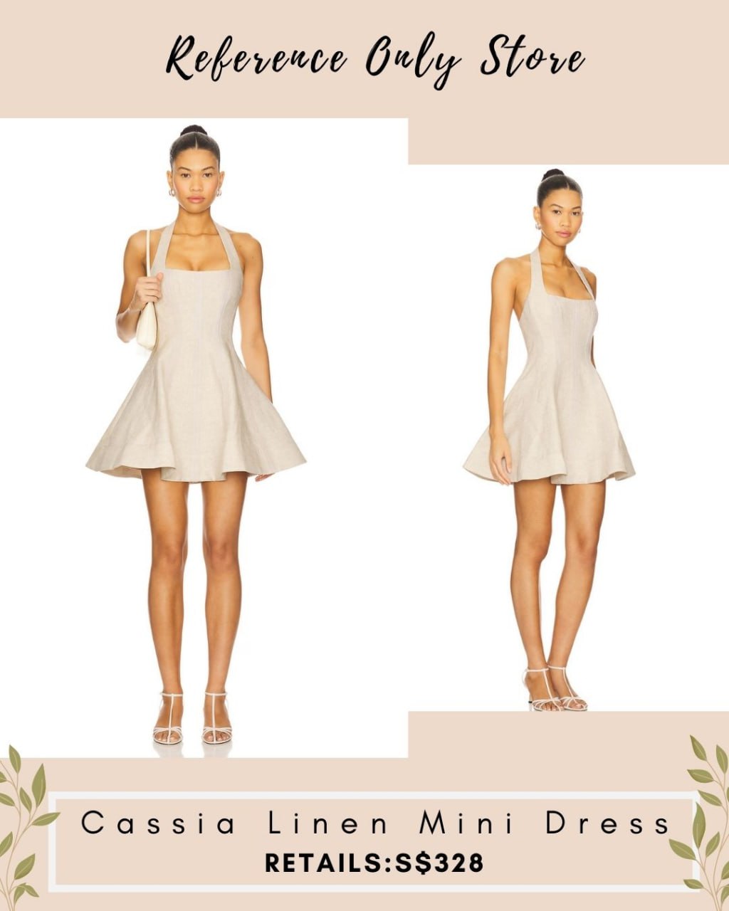 CC Cassia linen mini dress