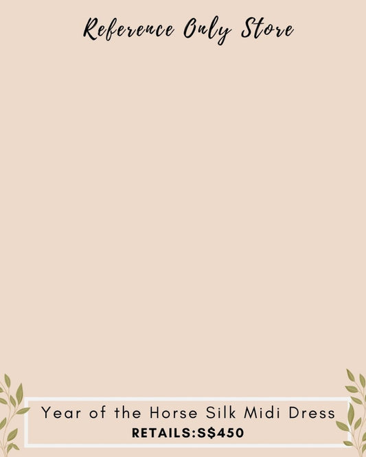 SL Year of the Horse silk midi dress