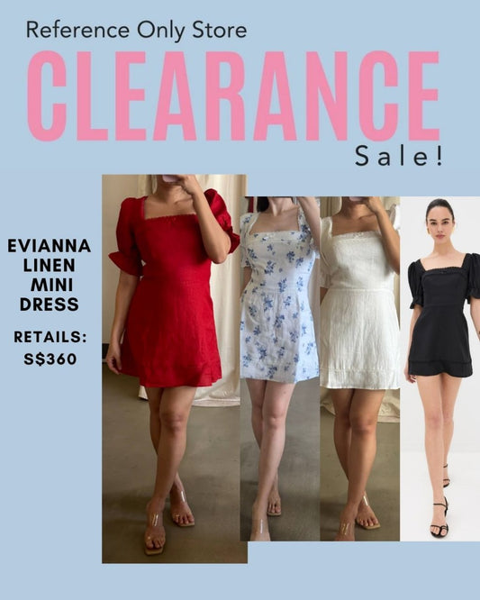 Ref Evianna linen mini dress