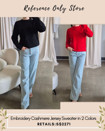 DR Men's Embroidery cashmere jersey sweater