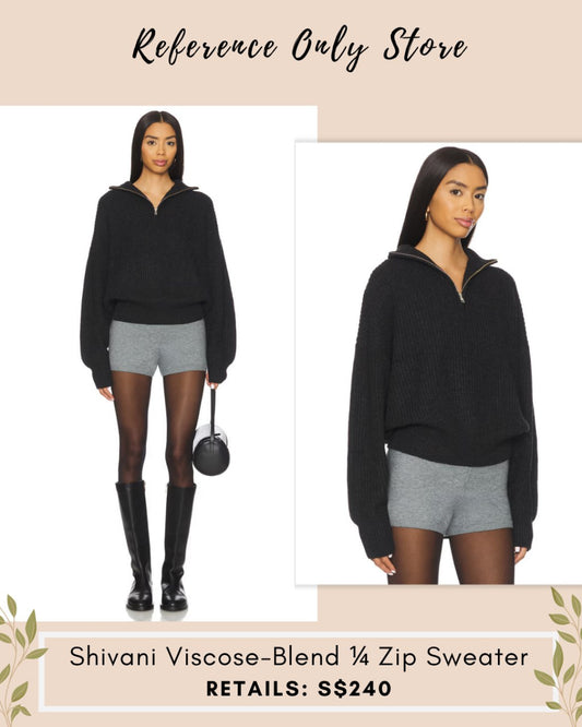 LF Shivani viscose blend 1/4 zip sweater