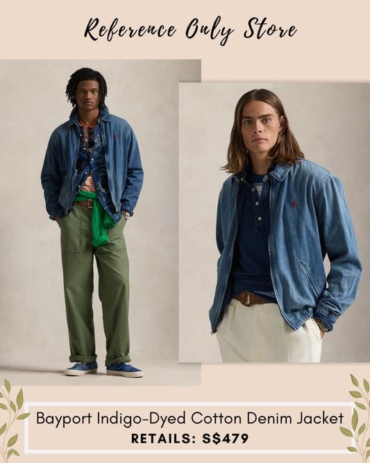 RL Men's / unisex bayport indigo dyed denim jacket
