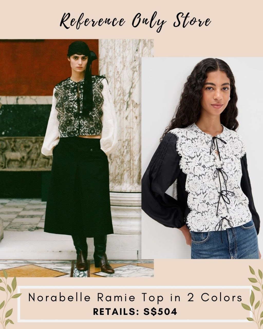 SE Narabelle Ramie top in 2 colors