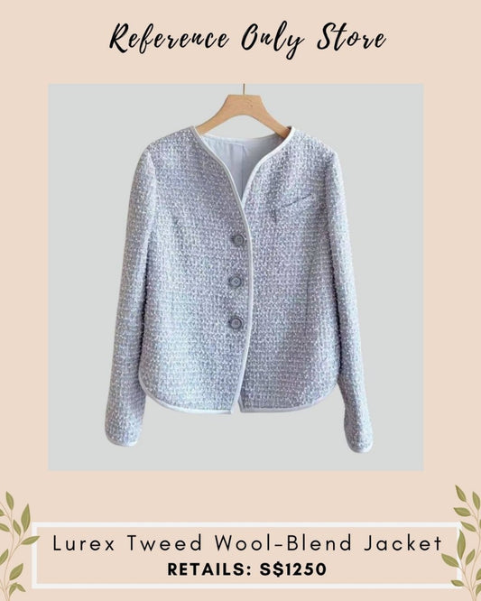 EA Lurex tweed wol blend jacket