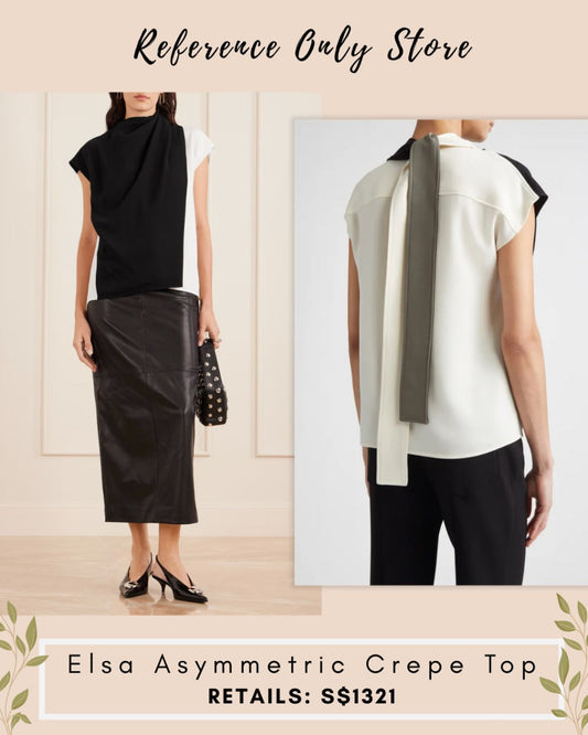 PS Elsa Asymmetric crepe top