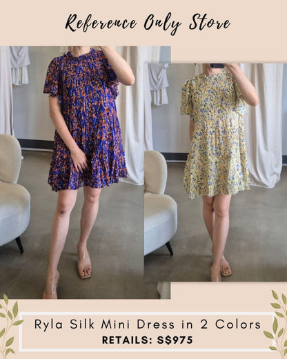 UJ Ryla Silk Mini Dress in 2 colors