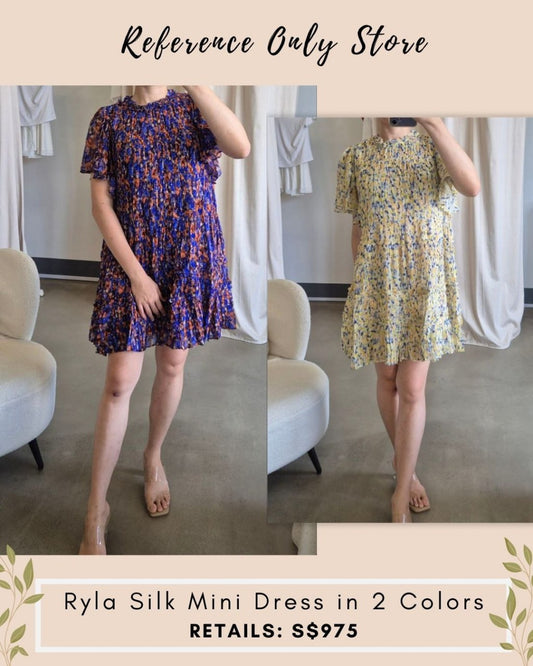 UJ Ryla Silk Mini Dress in 2 colors