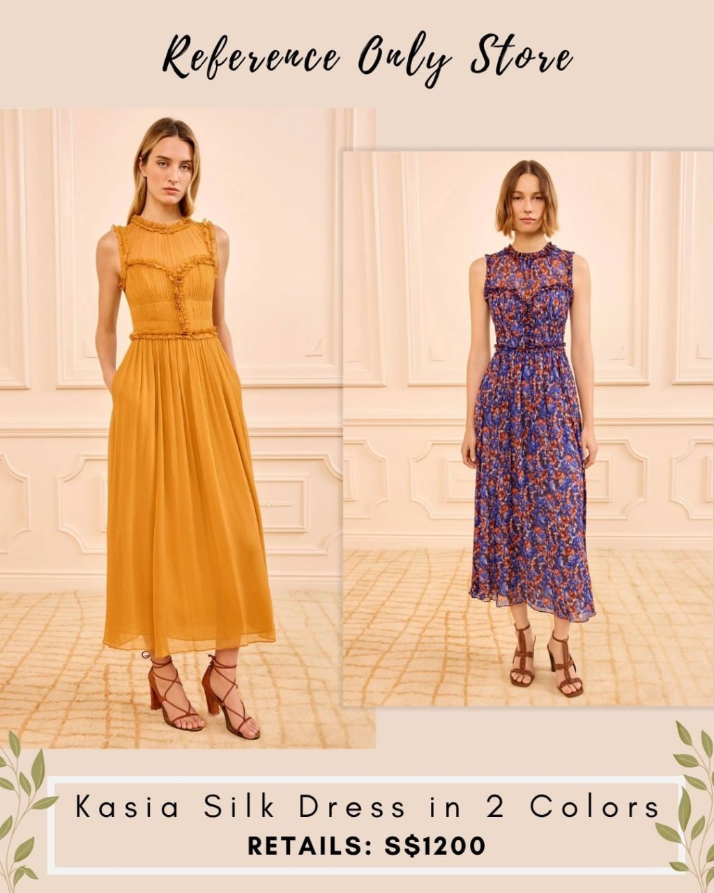 UJ Kasia silk dress in 2 colors