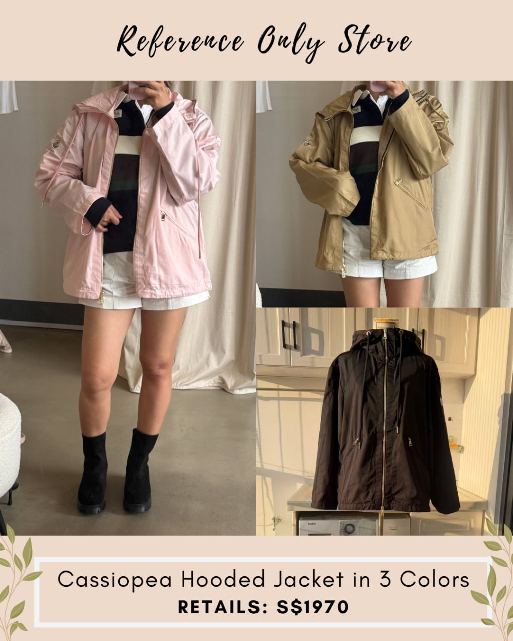 MC Cassiopea hooded jacket in 3 color