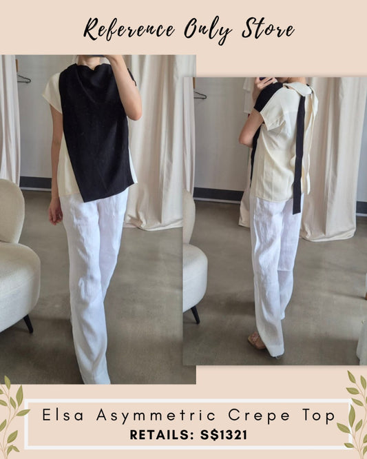 PS Elsa Asymmetric crepe top