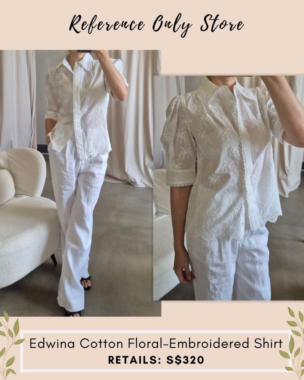 RS Edwina cotton embroidered blouse top