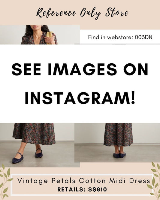 DN Vintage petals cotton midi dress
