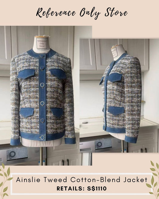 VB Ainslie tweed cotton blend jacket
