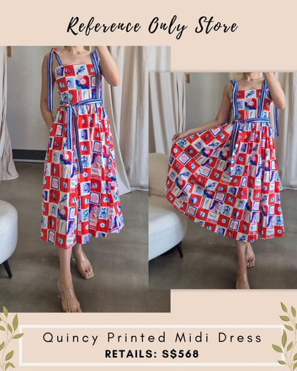 HB Quincy printed midi dress