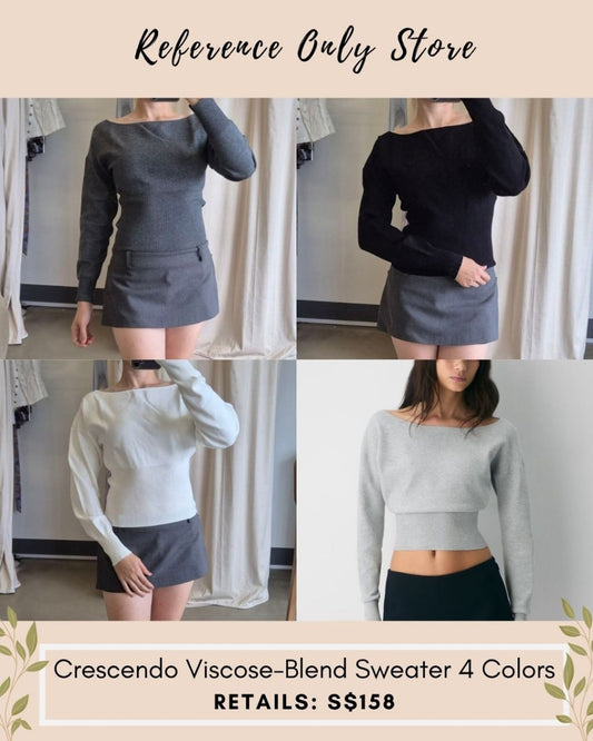 ARZ Crescendo viscose blend sweater in 4 colors