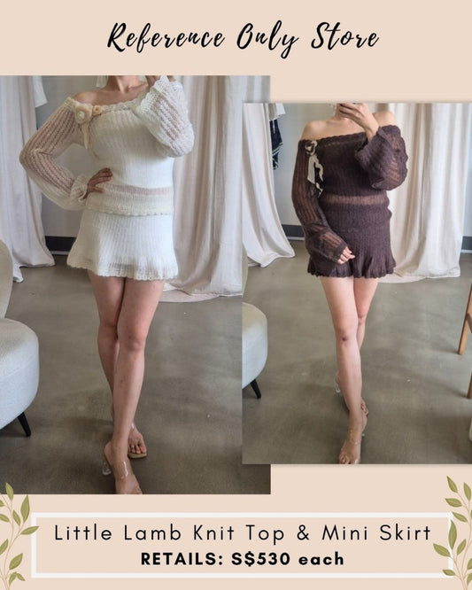 MP Little Lamb knit top and mini skirt