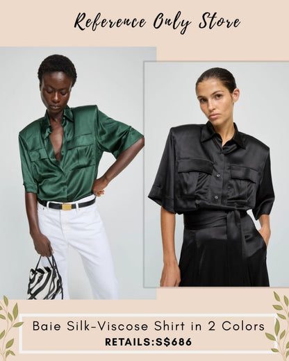 LB Baie silk viscose shirt in 2 colors