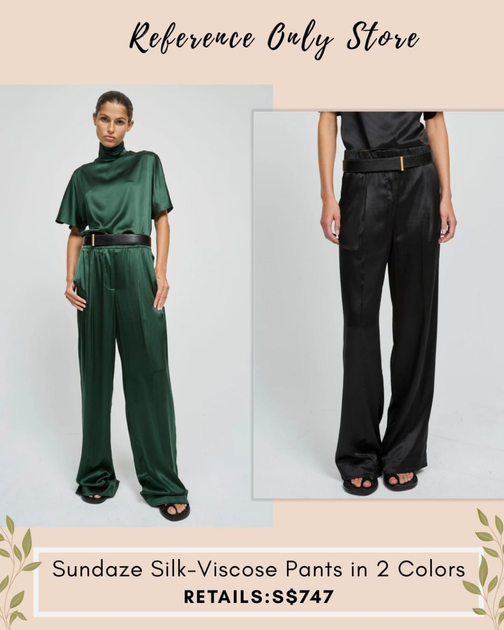 LB sundaze Silk viscose pants in 2 colors