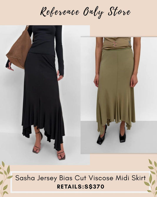 RD sasha bias cut viscose Midi skirt