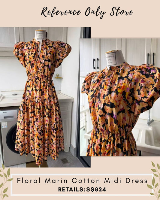 UJ Marin floral cotton midi dress