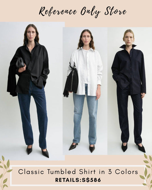 Tot classic tumbled cotton shirt in 3 colors