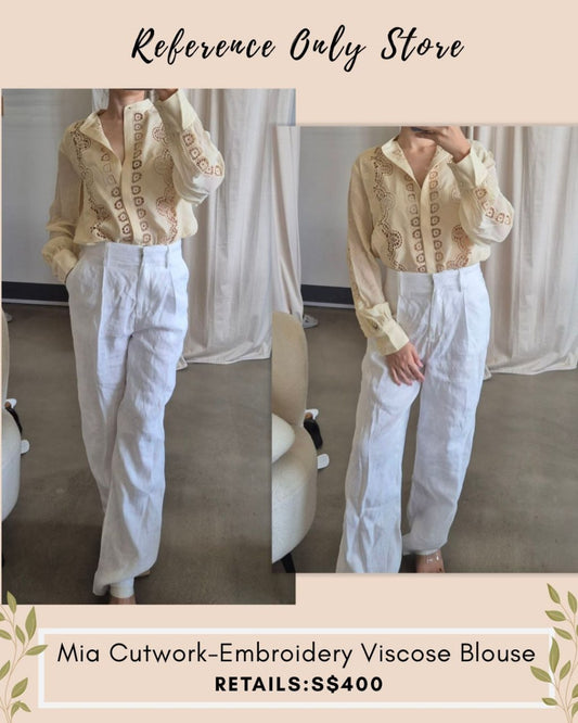 RS Mia embroidery viscose blouse