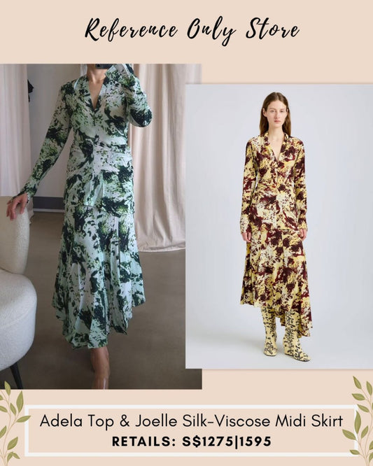 PS Adela top and jonelle silk viscose midi skirt