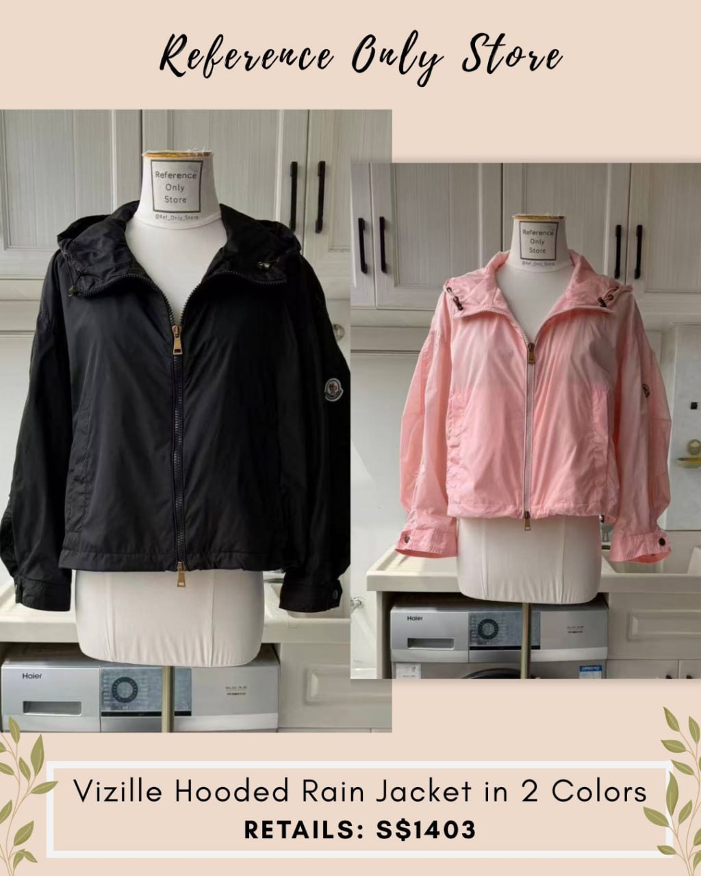 MC Vizille hooded rain jacket in 2 colors