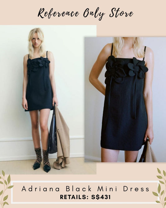 BU Adriana black mini dress