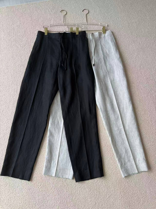 ZN Men's premium linen drawstring pants in 2 colors