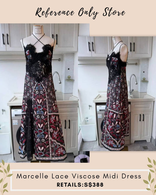 FR Marcelle lace viscose midi dress