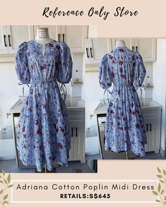 UJ Adriana cotton poplin midi dress