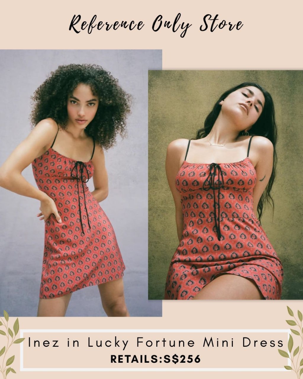 🎁 RP Inez silk in lucky fortune mini dress