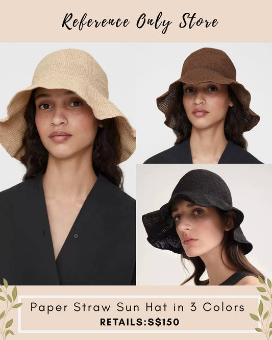 Tot Paper Straw hat in 3 colors