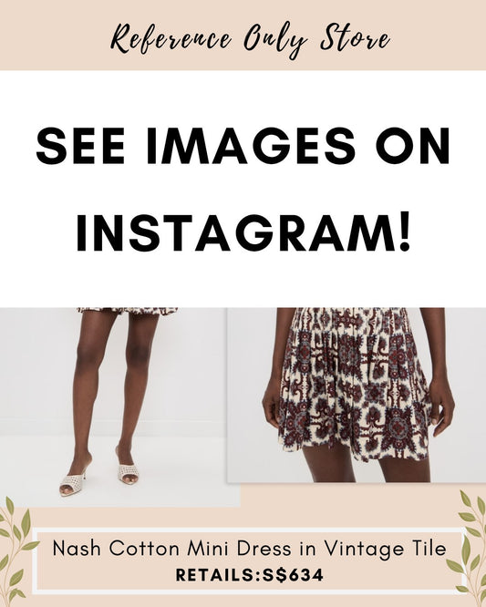 CC Nash cotton mini dress in vinatge tile