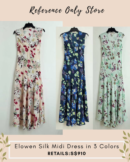 UJ Elowen silk midi dress in 3 colors