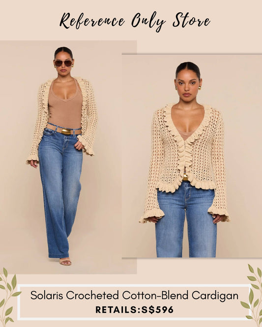 LG Solaris crocheted cotton blend cardigan