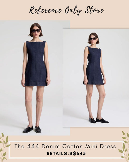 ALC 444 Denim cotton mini dress