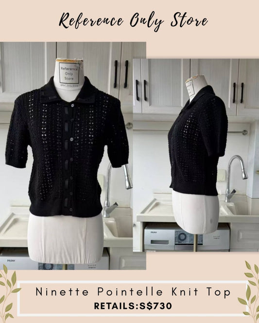 LA Ninette pointelle knit top