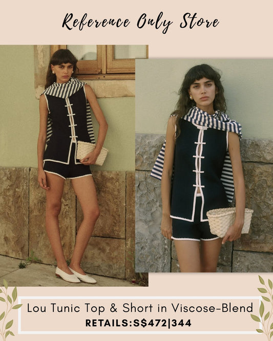 PSS Lou tunic top & short in  viscose blend