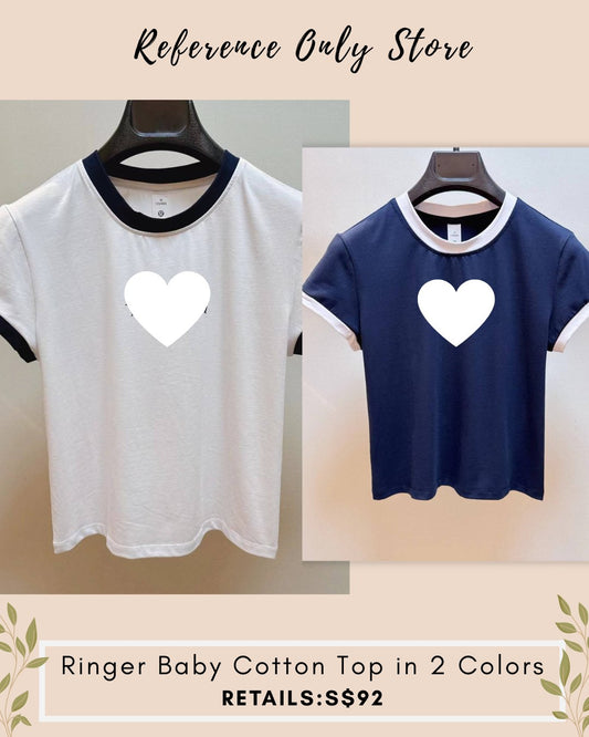 LL Ringer baby cotton top tee in 2 colors