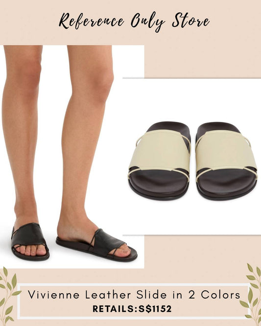 TR Vivienne leather slide in2 colors