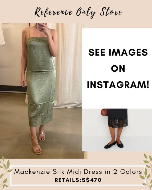 Ref Mackenzie silk midi dress in 2 colors