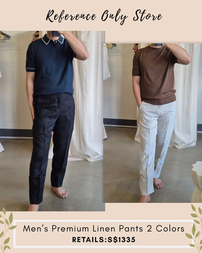 ZN Men's premium linen drawstring pants in 2 colors