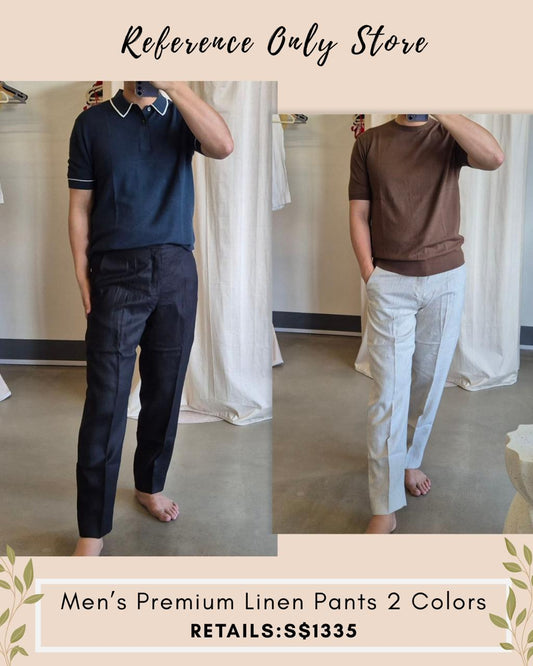 ZN Men's premium linen drawstring pants in 2 colors