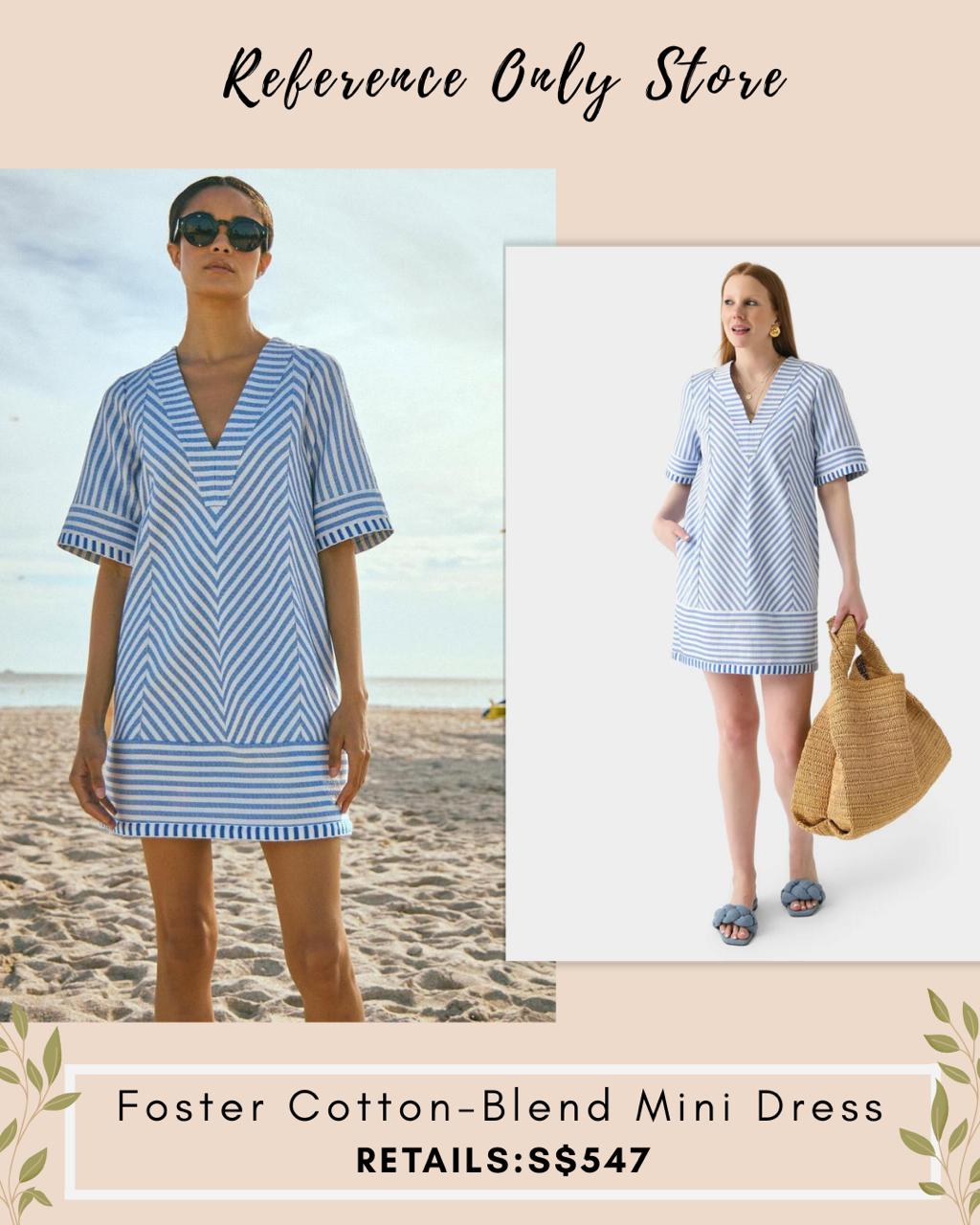 HB Foster cotton blend mini dress