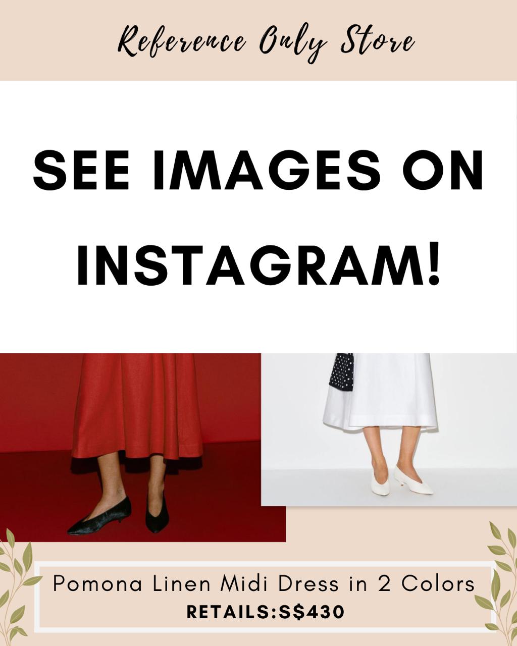 Ref Pomona linen midi dress in 2 colors