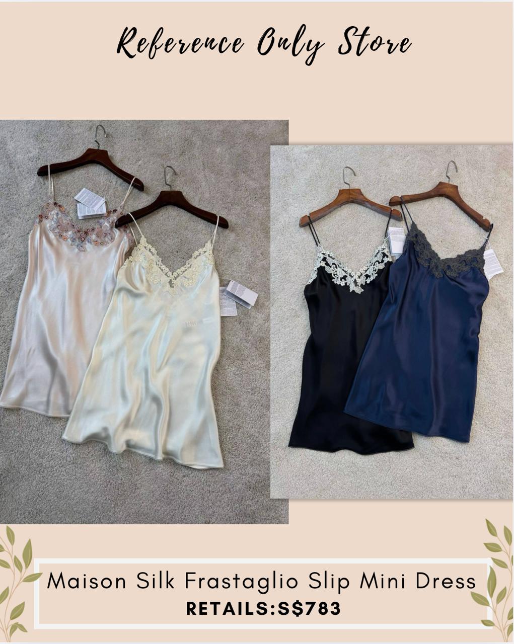LP Silk mini dress with lace details